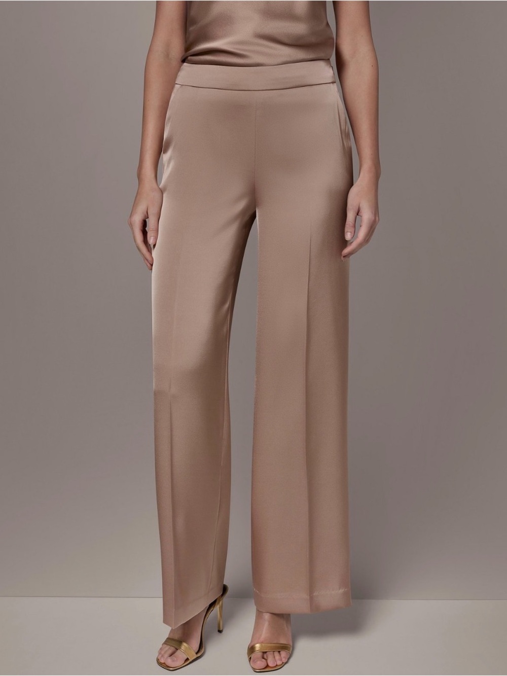 NWT Donna Karan Women's Wide-Leg Pants. Size 10. Umbria.